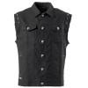 Men Rock Vest With Metal Buttons and Studs 